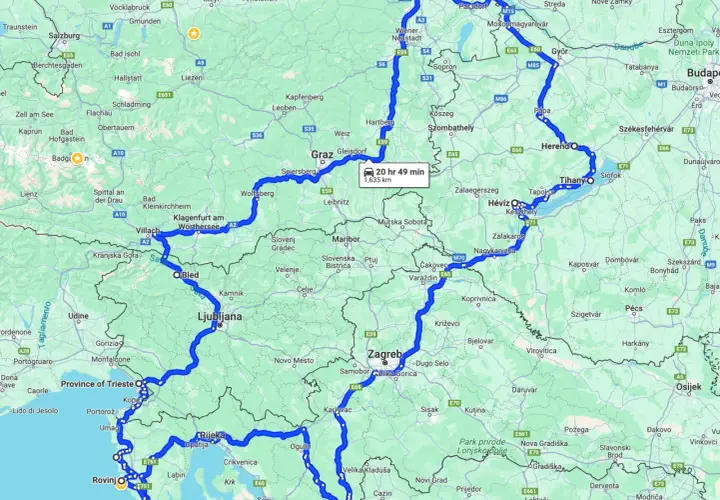 Trasa do Splitu: Austria czy Węgry? Porównanie i oszczędności