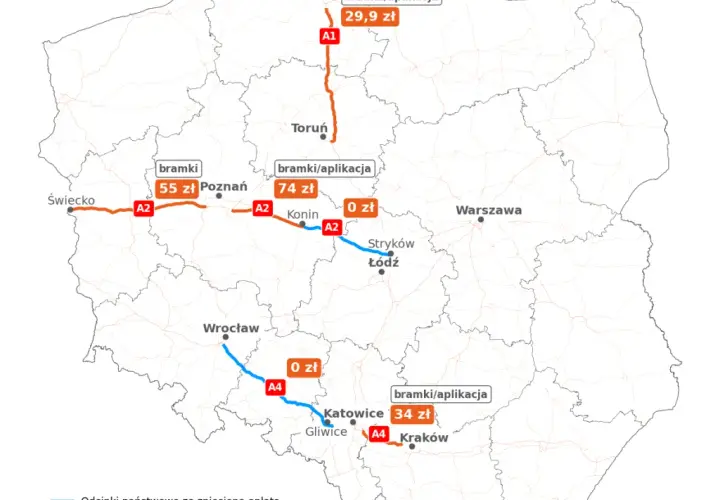 Jak płacić za autostrady w Polsce? E-TOLL, bramki, A1, A2, A4