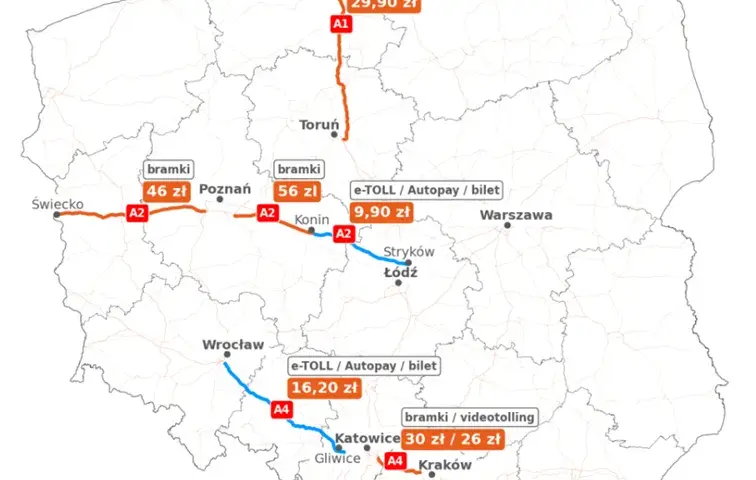 Autostrady w Polsce: Które są darmowe, a za które zapłacisz?