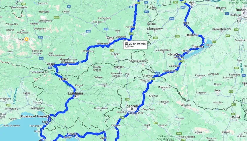 Trasa do Splitu: Austria czy Węgry? Porównanie i oszczędności