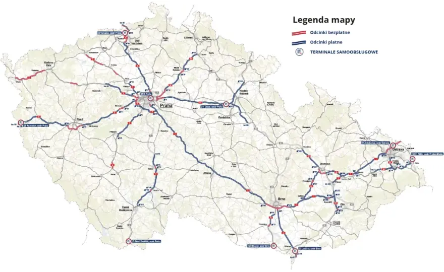 Autostrady w Czechach 2026: Płatne? Cennik, e-winiety i kary