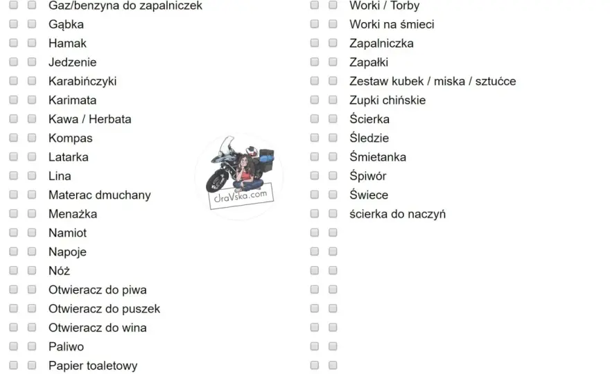Co zabrać do kampera? Gotowa checklista na udaną podróż!