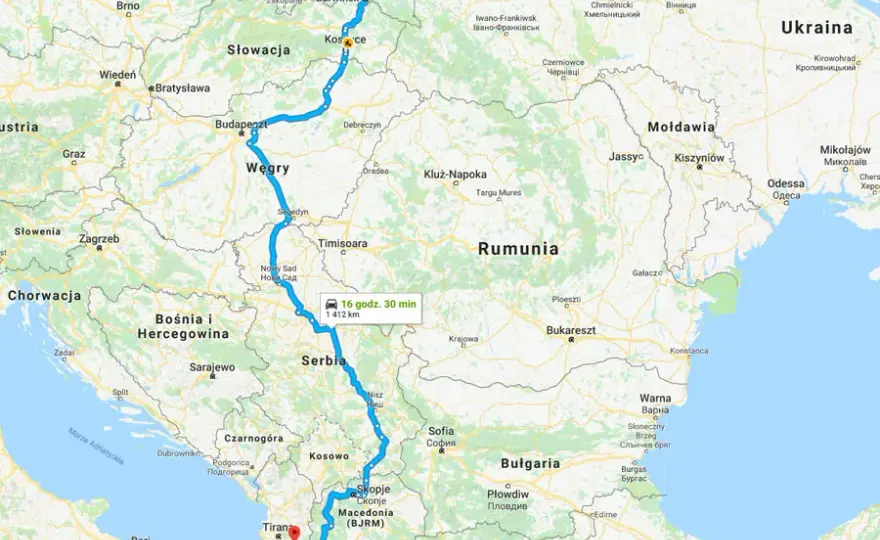Samochodem do Albanii: Która trasa jest najlepsza? Porównanie opcji