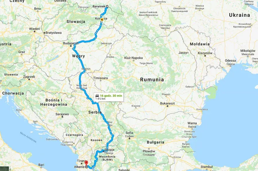 Samochodem do Albanii: Która trasa jest najlepsza? Porównanie opcji