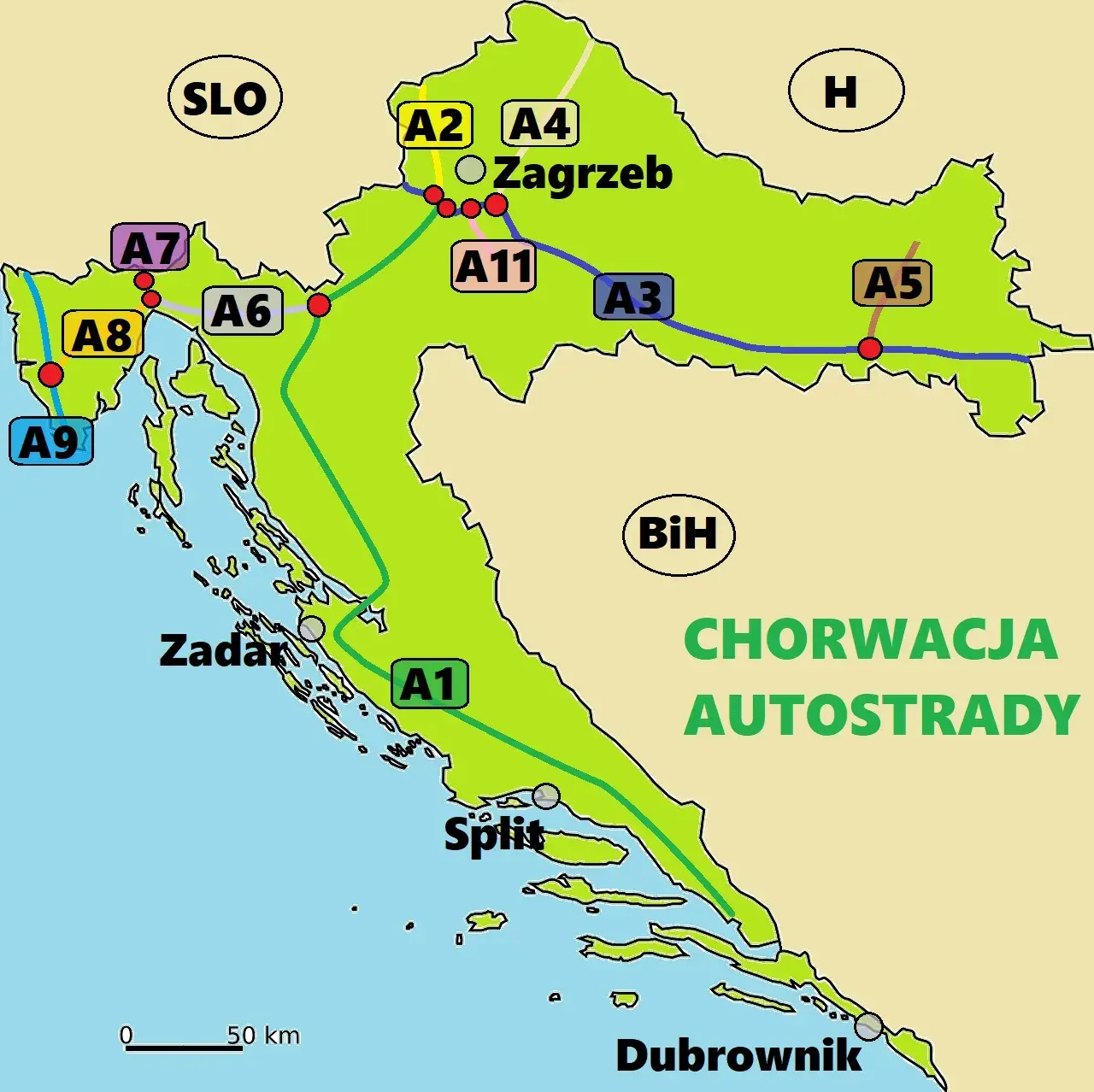 Trasa do Chorwacji 2024: Która najlepsza? Koszty, czas, winiety