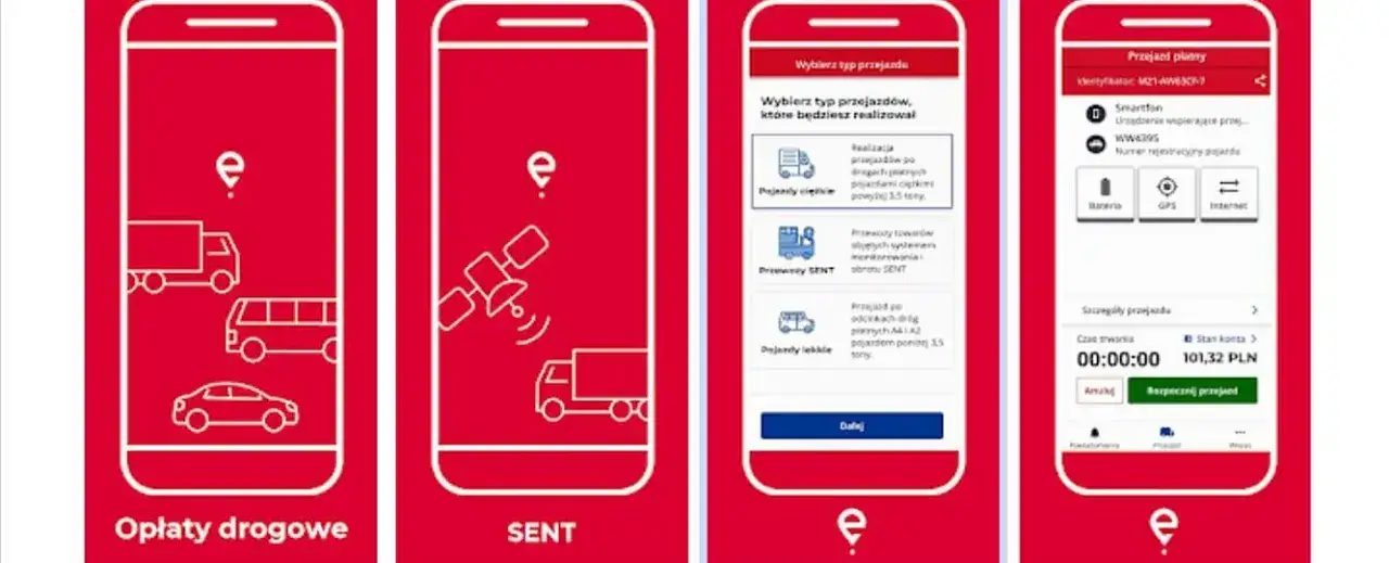 System e-TOLL bramownica lub aplikacja