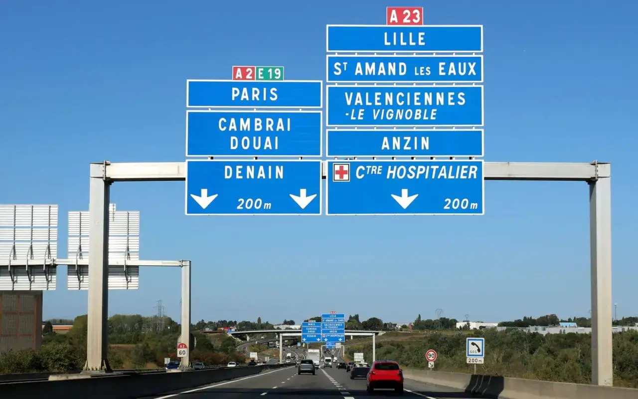francuskie bramki autostradowe piktogramy